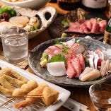おでん・串揚げ・肉料理と当店自慢の料理が勢揃い「5,000円コース」