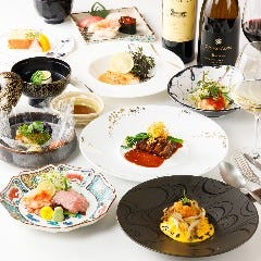 シェフ厳選の和洋創作料理 豪華絢爛人気のディナーコース