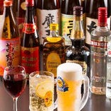 ビール、日本酒、焼酎など飲み放題にできます！
