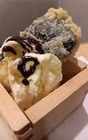 クッキークリーム天&バニラアイス