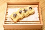 豆腐の天ぷら　田楽パルミジャーノ