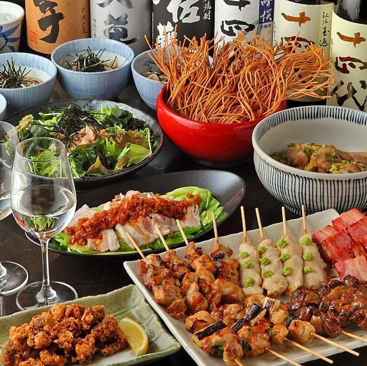 【ご宴会】南部鶏を使用した串焼き料理を楽しむ大満足コース！