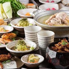 とりまぶし 博多本店_【お料理のみ】人気前菜付き◎名物とりまぶし＆博多水炊きを満喫できる「ツツジコース〈全8品〉」