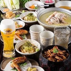 とりまぶし 博多本店_【1.5時間飲み放題付き】名物とりまぶし＆博多水炊きや人気メニューなど「山笠コース〈全7品〉」