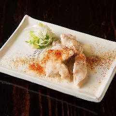 とりまぶし 博多本店_蒸し鶏酢味噌和え
