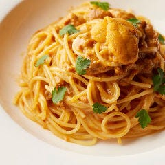 濃厚でクリーミーな「ウニのクリームスパゲッティーニ」は絶品!
