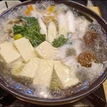 ウマズラハギの湯豆腐