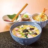 五目きしめんと天ぷらミニ丼