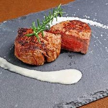 黒毛和牛フィレ肉のステーキ