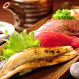 『浜松寿司会席コース』では新鮮なネタを使い、一貫一貫職人が心を込めて握る「にぎり寿司」をお楽しみいただけます
