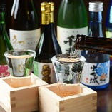 静岡の地酒を中心に、魚介料理に合う香り高い日本酒を取り揃えております