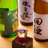 日本酒の種類も豊富です！