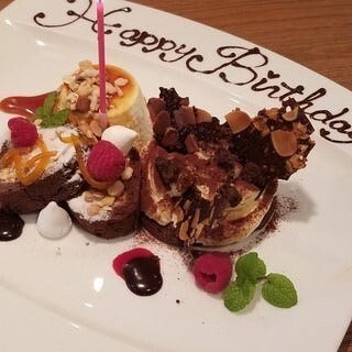 カステリーナ 渋谷 コース 記念日や誕生日に おまかせ5500円ディナーコース デザートにイラスト付きメッセージプレートプレゼント ぐるなび