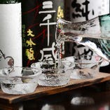 店長厳選日本酒3種飲み比べ。日本酒好きスタッフおすすめも有