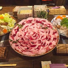 【丹波産 牡丹鍋コース】全5品／丹波の郷土料理「猪鍋」は弾力ある食感と溢れる旨みが魅力