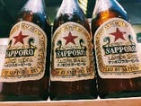 ■生ビールはキリン一番搾り、瓶ビールはアサヒもサッポロ赤星も...！