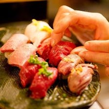 とろける炙り肉寿司盛り合わせ食べ放題★3時間飲み放題付3980円→2980円