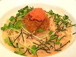 めんたいことなめたけおろしのパスタ（めんおろし）