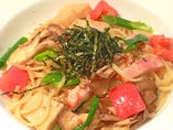 生麩としめじのおしょうゆ風味（ふしょうゆ）