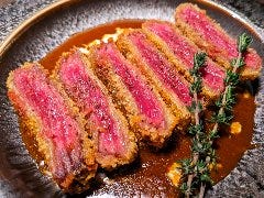 希少部位　葡萄牛の牛カイノミのビーフカツレツ