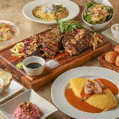 ＤＥＮ 表参道_《歓送迎会特盛プラン》カルパッチョや牛肉盛合せにガーリックライス付き全7品【3時間飲み放題付き】