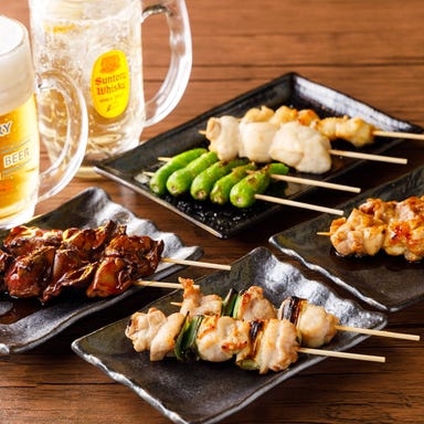 串焼き すず_2時間飲み放題付!串焼きなど料理7品4,000円コース!