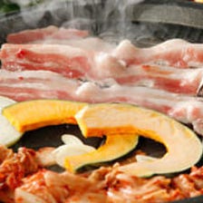 韓国料理の一押し豚の三段バラ