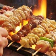 串焼き盛り合わせ(塩・タレ・黒胡椒)