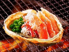 磯丸水産 河原町三条店_蟹味噌甲羅焼がバージョンアップ