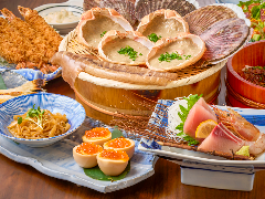 磯丸水産 河原町三条店_満足コース（コース料理＋飲み放題）