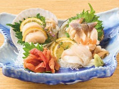 磯丸水産 河原町三条店_貝刺し4点盛り