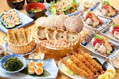 磯丸水産 河原町三条店_エビ反りコース（コース料理＋飲み放題）