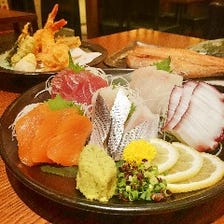 地場産品と旬の厳選素材