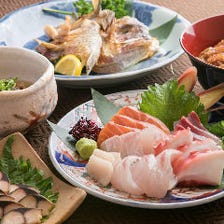 【お食事を楽しみたい方へ】季節料理2品にお造り盛合わせ、和牛炙り焼きなど！『ちょっと良い宴会コース』