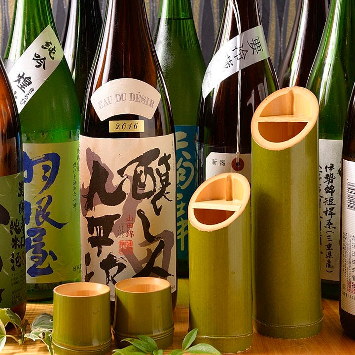 純米酒をメインに厳選した日本酒飲み放題付コース120分/5,800円