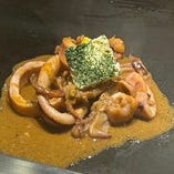 イカ肝焼き