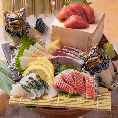 「アグー豚のしゃぶしゃぶ」と「島刺し盛り」 まーさんの家 