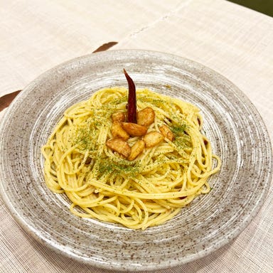 日本style パスタ&甘味 ゆる音家_ゴロゴロにんにくのペペロンチーノ