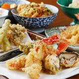 蟹の天ぷらコース