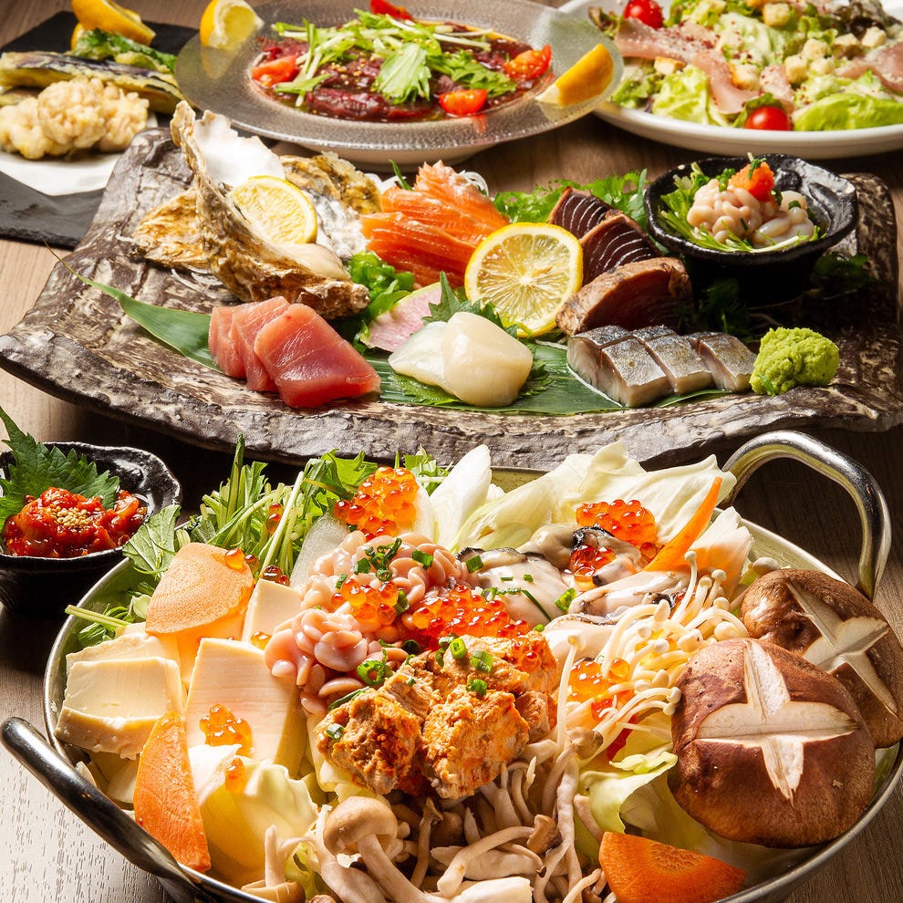 贅沢海鮮鍋の北海道堪能コース 3時間飲み放題付き全8品7 980円 6 980円 税抜 の詳細 全席個室 和食居酒屋 膳屋 すすきの店 札幌すすきの 居酒屋 ぐるなび