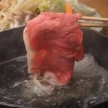 月曜～木曜限定【国産牛しゃぶしゃぶ会席】 料理6品+飲み放題100分 8000円(税サ込)◆個室完備