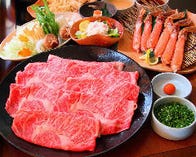 【特選仙台牛とかにしゃぶ会席】11000円