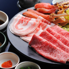 【90分食べ放題】国産牛、JAPANX豚、ずわい蟹 食べ放題7000円（税込）