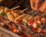 ◆定番や季節の食材を焼きあげる博多串焼きも大好評！