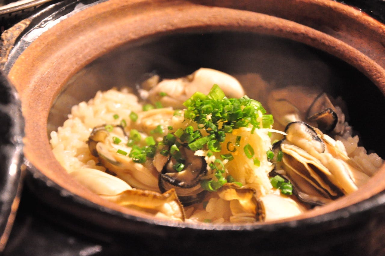 坂越牡蠣の土鍋ご飯