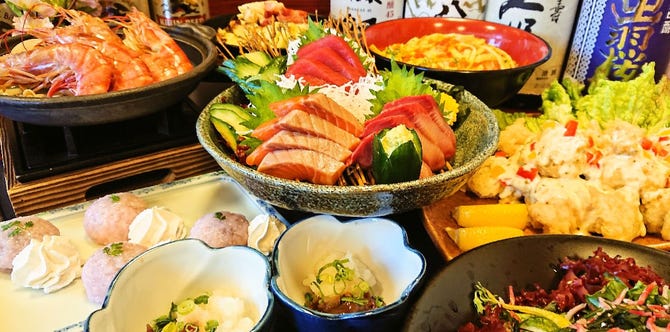 はなの夢 まぐろや ルートイン羽生店 久喜 加須 居酒屋 ぐるなび