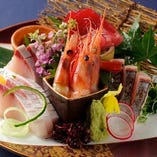 日本全国の漁港直送鮮魚。刺・煮・焼・揚お好きなスタイルで。