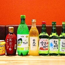 韓国のお酒やジュースをラインナップ