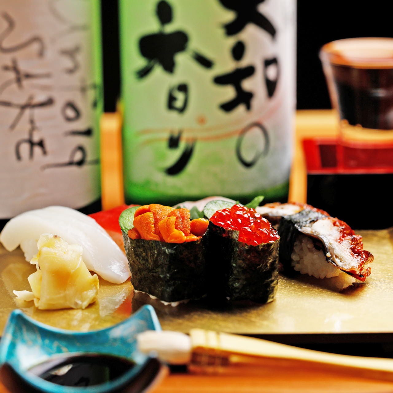 新鮮な素材の旨味が引き立つお寿司は盛り合わせがおすすめです
