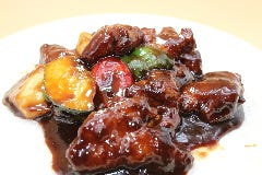 三元豚黒酢酢豚